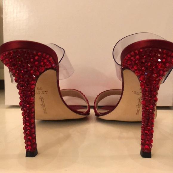 Max Kibardin - PVC/Crystal Heels in Red, Size 39 - Picture 4 of 4